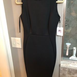 Calvin Klein Seam Front Scuba Crepe Sheath Dress 6
